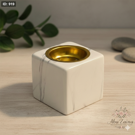 مبخرة مكعبة / موشحة رمادي