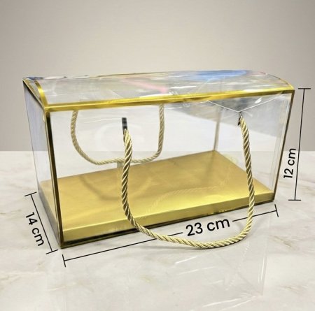 علب pvc ثقيل مع يد حبل / حجم كبير