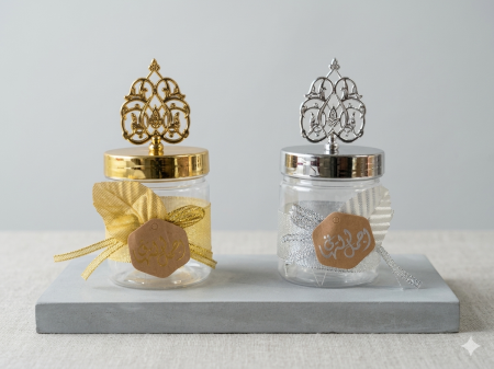 توزيعات علبة مع تاج