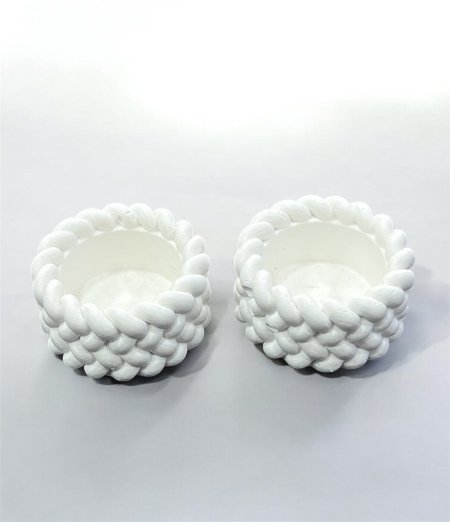 كاسة كونكريت مجدولة / حجم صغير