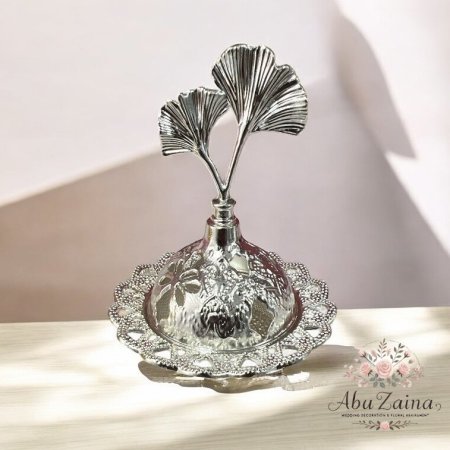 مباخر نحاسية فضي