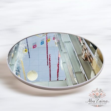 صواني زجاج ثقيل / مدور