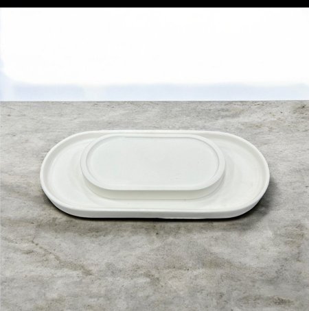 صحن جبص سادة