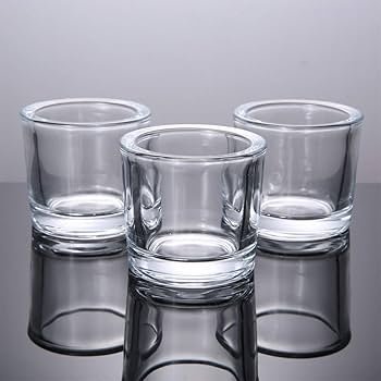 كاسة زجاج مدورة ثقيل